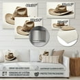 thumbnail image 4 of Designart "Cowboy Hat Simplicity Style VII" Cowboys Metal Art Print, 4 of 5