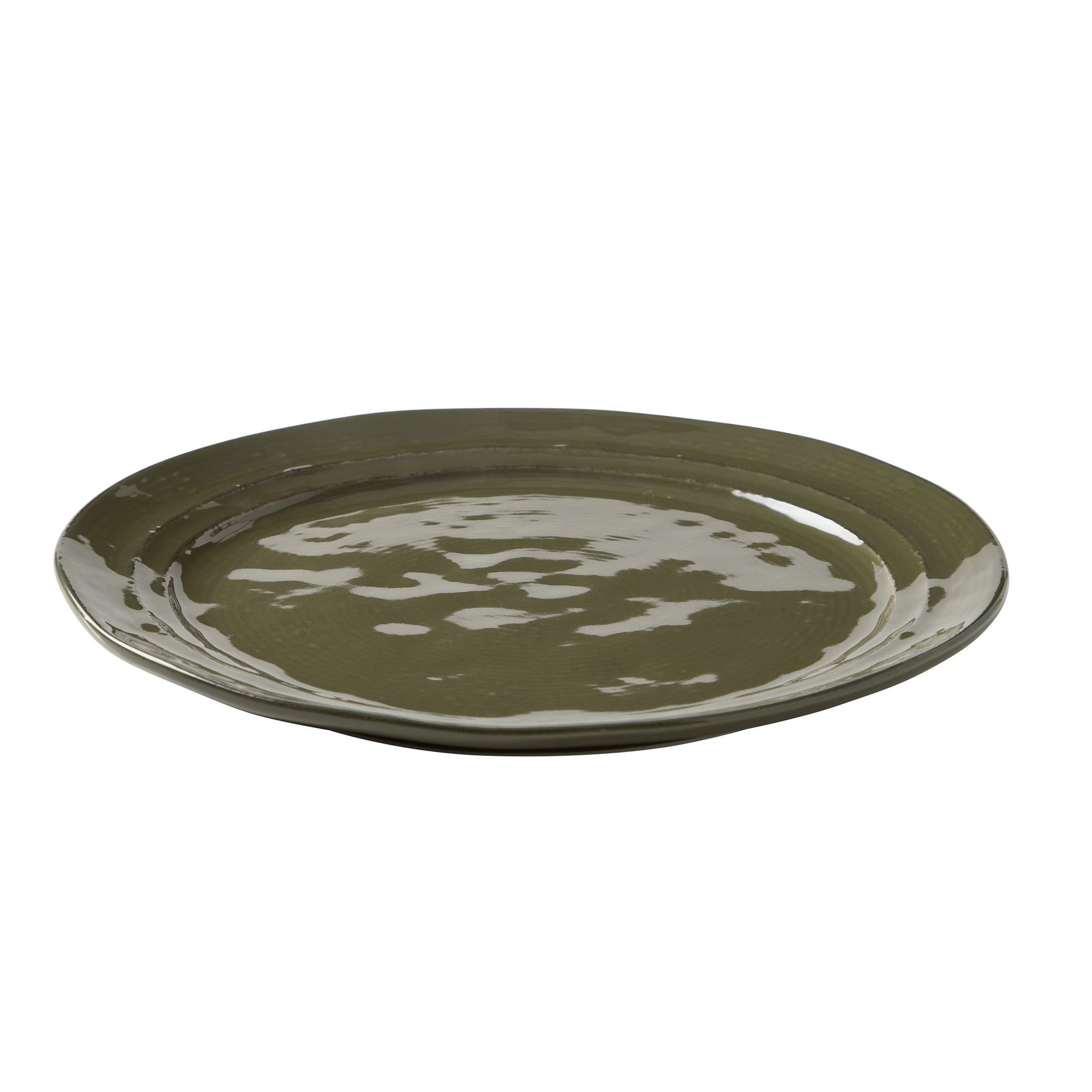Better Homes & Gardens Artisan Stoneware Dinnerware Set, Green, 12-Piece photo 7