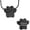 Black, variant on Paw Print of Love Urn Necklace Pet Cremation Jewelry for Ashes eepsake Jewelry for Pet/Dog's/Cat's Ashes Pendant Memorial Gifts for Women