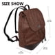 thumbnail image 2 of Disketp Dark Brown Glitter Mochila de Cuero para Mujer, Bolso de Espalda Antirrobo con Estilo para Viaje, Trabajo y Uso Diario, 2 of 4