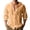 Orange, variant on Chbgutlmr Cotton Linen Shirts for Men Drawstring Long Sleeve Button down Hooded T-Shirts Casual Loose Lightweight Plain TopsXLYellow