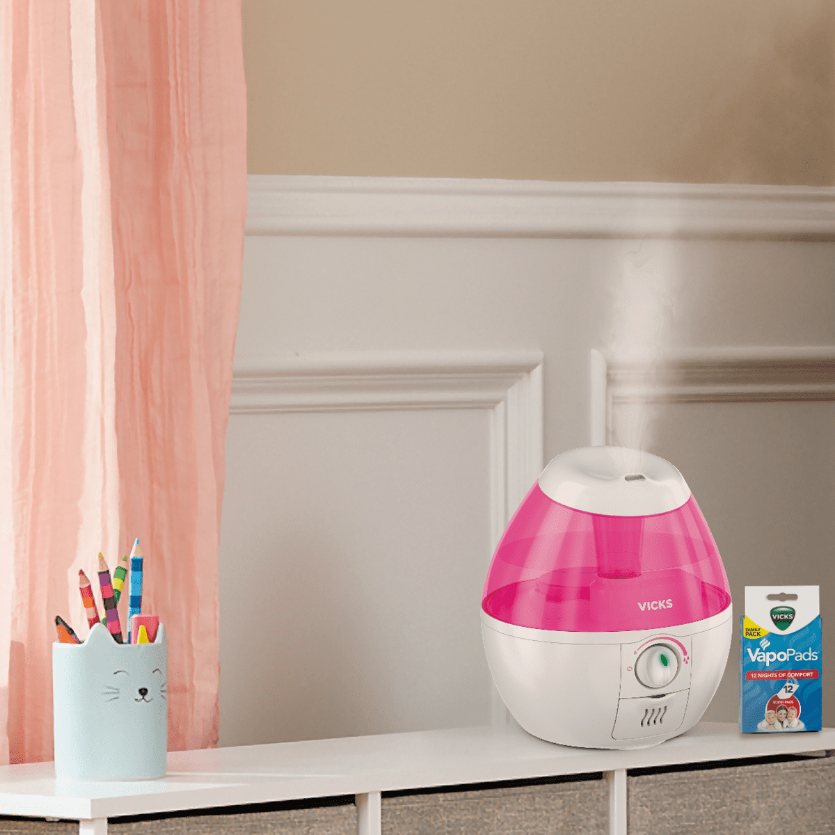 Vicks 0.5 gallon 250 sq. ft. Mini Filter Free Ultrasonic Cool Mist