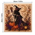 thumbnail image 2 of Halloween Pearl Art DIY Kit, 3D Diamond Craft Art for Adults，Crystal Pearl Bead, Full Drill Design Beginner-Friendly, Perfect for Fall Home Wall Art, Party Gift & Seasonal Display, 7.87in, 2 of 7