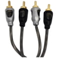 thumbnail image 2 of (Pack of 4) American Bass Usa Oxygen Free RCA Audio Cable Black (AB-SQ-3FT), 2 of 2