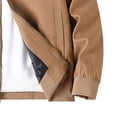 thumbnail image 5 of Mrmaere Turn Down Collar Corduroy Collar Casual Jacket Men Turn Down Collar Zip Up Lightweight Daily Wear Jacket Coffee XXL, 5 of 5