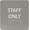 Clean Grey, variant on ADA CENTRAL SIGNS - 6" X6" Staff Only Sign - ADA Compliant Tactile Graphics Grade 2 Braille Text Acrylic Wall Sign - Professional Employees Only Area Door Signs for Offices, Schools, Malls, Business