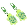 thumbnail image 3 of Sea Turtle Keychain Mini Turtle Shape for Women Light Green Acrylic Glow in The Dark 2Pcs, 3 of 4