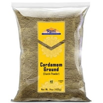 Rani Cardamom (Elachi) Ground, Powder Indian Spice 14oz (400g) ~ All Natural | No Color Added | Gluten Friendly | Vegan | NON-GMO | Kosher | No Salt or Fillers