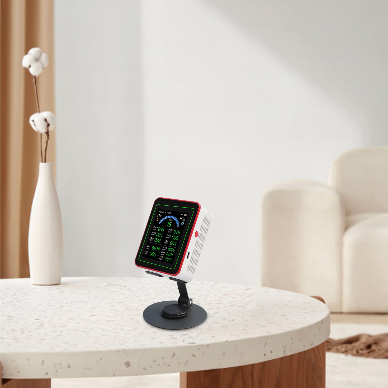 18-In-1 Air Quality Tester Comprehensive Aqi Monitor Indoor Monitoring
