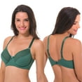 thumbnail image 4 of Curve Muse Women's Plus Size Unlined Minimizer Underwire Full Figure Bra-2Pack-Green,Ash Rose-42C, 4 of 7