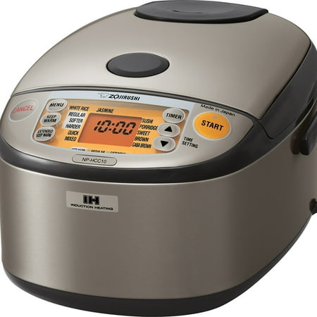 Zojirushi Np-Hcc10Xh Induction Heating Rice Cooker and Warmer, 5.5 Cup (Uncooked), Stainless Dark Gray, Made in Japan