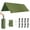 Green, variant on Wakeman Outdoors 10 x 12ft Camping Tarp for Tent or Hammock Rain Fly with UPF40+ UV Protection, Blue