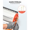 thumbnail image 5 of KFFKFF 18 ft Lake & Pond Weed Removal Tool, Aquatic Sludge Tiller with 6 Preassembled Steel Blades and 5 Aluminum Handles, Simplified Assembly for Clearing Roots and Muck, 5 of 9