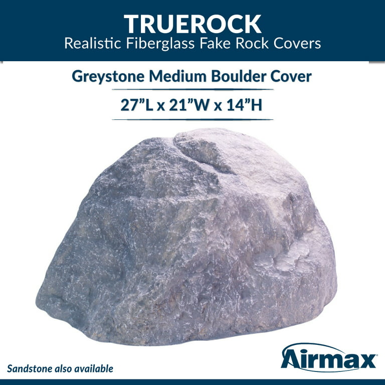 CrystalClear TrueRock Fake Fiberglass Rock, Large, Sandstone, 33 x 24 x 20  