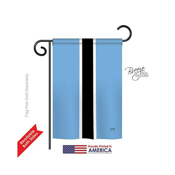 Breeze Decor 58209 Botswana 2-Sided Impression Garden Flag - 13 x 18.5 in.