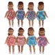 thumbnail image 4 of corta múltiple hecha a mano con corazones para 18 pulgadas Doll Dress Up Azul Zulema Faldas de muñeca para muñeca de 18 pulgadas, 4 of 8