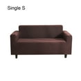 thumbnail image 3 of Solid Color Sofa Cover Elastic Couch Dust-proof Anti-slide Slipcover 1/2/3/4 Seater Covers Protector Full Coverage Coffee S, 3 of 9