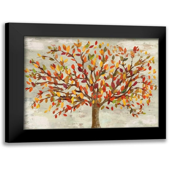 PI Studio 14x12 Black Modern Framed Museum Art Print Titled - Fall Foliage