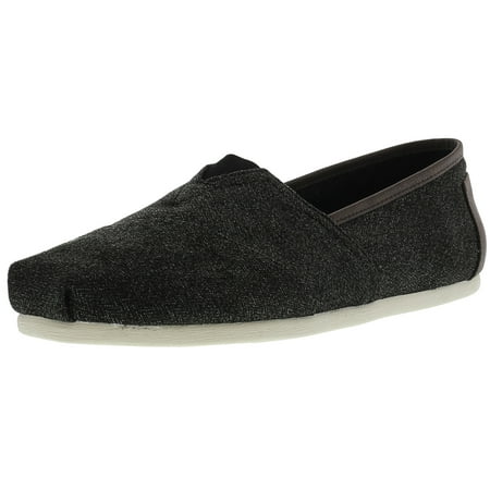 Toms Men's Classic Canvas Charcoal Herringbone/Charcoal Trim Ankle-High Slip-On Shoes - 11.5M
