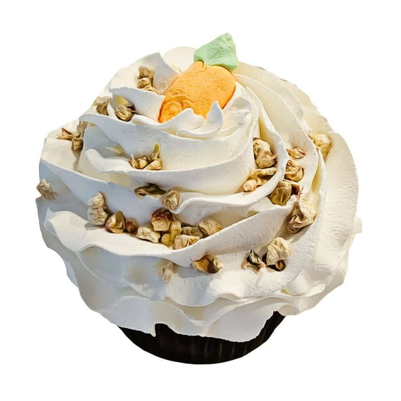 DEZICAKES Fake Cupcake Carrot Cake Cupcake Prop Decoration Dezicakes Fake Food- Fake Cake- Artificial Cake- Cake Decor