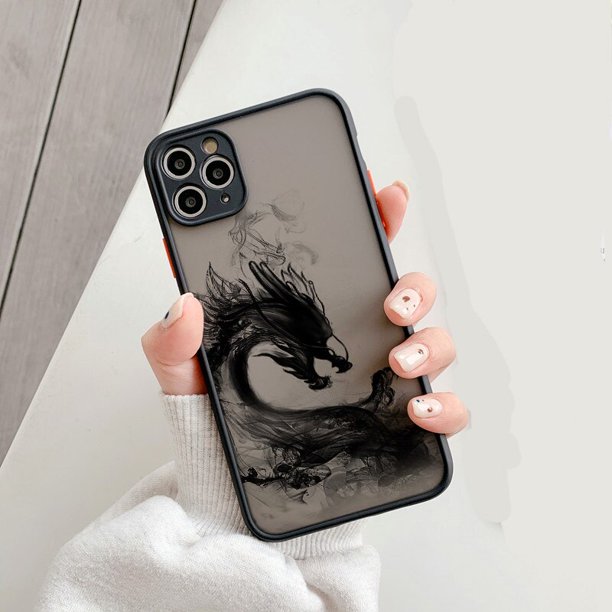 Funda de teléfono Dragon para Samsung Galaxy S23, S22, S21 Ultra, S20 FE Plus, Note 20, A32, A52, A72, A13, A33, A53, cubierta suave a prueba de golpes QYM unisex