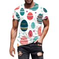 thumbnail image 3 of ZZHZGZ Mens 4Th of July Shirt Men T Shirt Mens Digital 3D Printed T Shirt Short Sleeved Shirt Top Lapel M, 3 of 3
