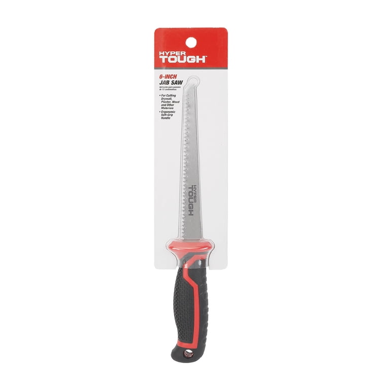 Hyper Tough Drywall Jab Saw, 6-inch Carbon Steel Blade, Comfort