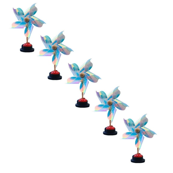 5-Pack Reflective Bird Deterrent for Cars – Pinwheel Mirror Decoration to Scare Away Birds, Universal Anti-Pecking Protector for Side Mirrors & Windows