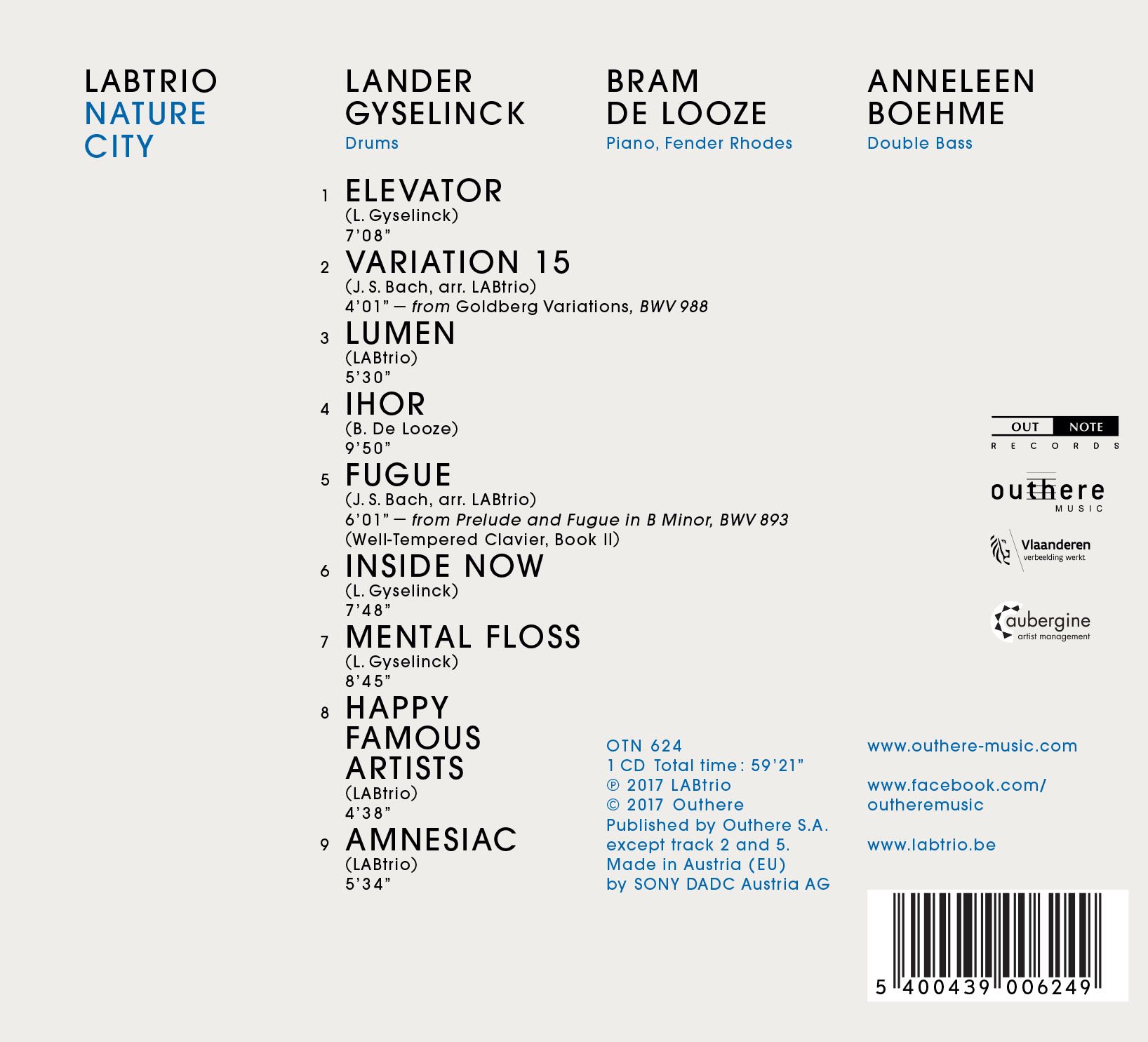 Labtrio - Nature City - Music & Performance - CD