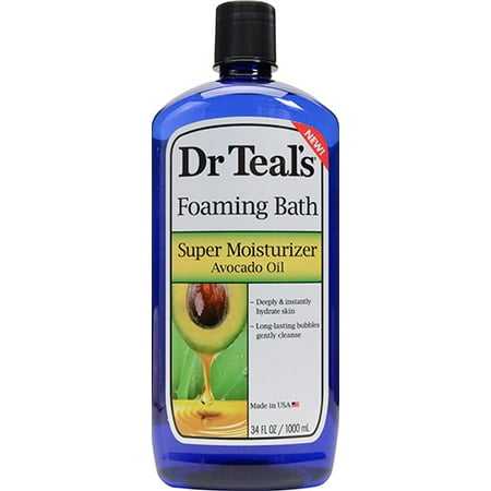 Bath & Body : Moisturizers - Dr Teal's Foaming Bath, Super Moisturizer Avocado Oil, 34 Oz