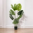 thumbnail image 4 of Enova Floral 48 inches Artificial Monstera Tree in Nursery Pot for Indoor Decoration, 4 of 5