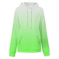 thumbnail image 4 of BXINGOHAI Women's Hoodies Sweatshirts Cute Long Sleeve Tops Loose Fleece Pullover Shirts with Pocket Green L, 4 of 5
