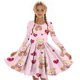 thumbnail image 3 of Vestidos de Manga Larga de las Niñas Tamaño 7-8 Elástico A-Línea Twirly Patinador, Cuello Redondo Vestido de Recital de la Escuela para la Primavera Invierno, 3 of 6