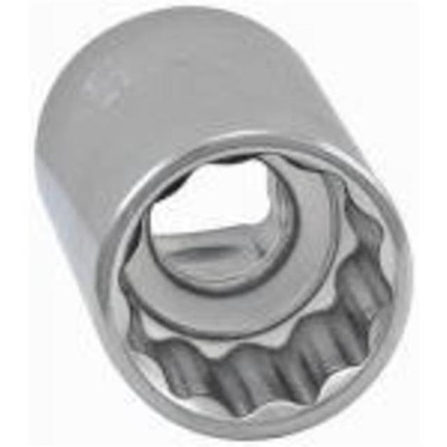 12 Point 0.5 in. Drive Master Mechanic 21 mm Metric Shallow Socket