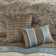 thumbnail image 4 of Madison Park Queen Caroline Jacquard 7-Piece Comforter Set, Blue, 4 of 5