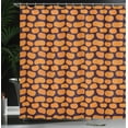 thumbnail image 3 of Ambesonne Thanksgiving Shower Curtain, Pumpkins Harvest Art, 69"Wx84"L, Dark Grey Orange, 3 of 4