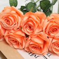 thumbnail image 4 of Flower 5pcs Artificial Flower Rose Bright Color Long Lasting Attractive Decorative Fake Silk Flower Decoration, 4 of 5
