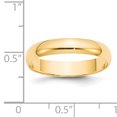 thumbnail image 6 of Finest Gold 14K Yellow Gold 4 mm LTW Half Round Band - Size 9, 6 of 6