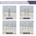 thumbnail image 7 of Stainless Steel Folding Table Frame,Multifunctional Folding Table Bases for Space-Saving,Silver, 7 of 7