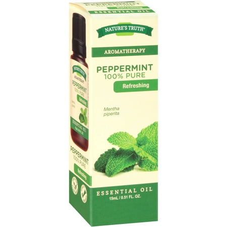 Nature's Truth Aromatherapy 100% Pure Essential Oil, Peppermint, 0.51 Fl Oz Nature's Truth Aromatherapy 100% Pure Essential Oil, Peppermint, 0.51 Fl Oz