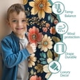 thumbnail image 3 of Blackout Kids Curtains,Pioneer Flower Floral Print Pattern Childrens Insulated Curtains Set Of 2,Bedroom Essentials,Toddler Room Decor 42"x54", 3 of 5