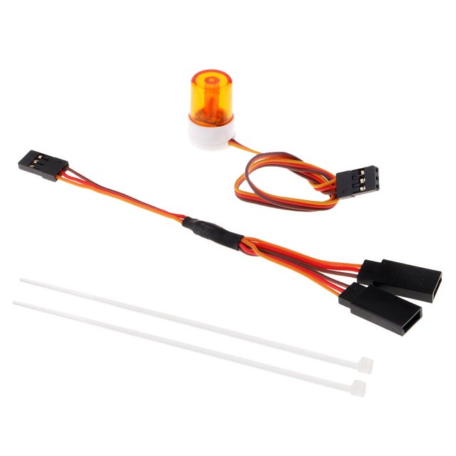 Lámpara de advertencia intermitente perfke Naranja Estroboscópico LED para automóvil RC