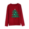 thumbnail image 3 of Christmas Sweaters for Women Christmas Tree Printed Ugly Christmas Sweater Knit Warm Pullover Sweater Shermie, 3 of 9