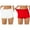 White/Red, variant on WREESH 2-Pack Women's 3" Inseam Swim Shorts, Stretchy Athletic Tankini Bottoms, Quick-Dry Sport Swimsuit for Beach & Pool