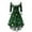 Green, variant on Women's Christmas Party Printed Vintage Midi Casual Cocktail Festive Dress for Holiday Celebration and Party Events with Retro Style,Green,3XL
