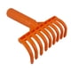 thumbnail image 2 of Rastrillo de hojas para jardín pequeño, rastrillo para césped de 9 púas, rastrillo de hojas ergonómico para jardinería, rastrillo de mano, garra,, 2 of 9