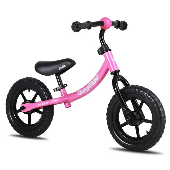 JOYSTAR Kids Balance Bike for 18 Months 2, 3 4 and 5 Years Old Boys & Girls, 12" Toddler Training Bike for Baby, Lightweight & Adjustable No Pedal Bicycle for Children, Pink