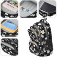 thumbnail image 4 of White Cat Head Black Pattern Cute School Backpack Bag with Padded Back and Adjustable Shoulder Straps 16.9 X 12.6 X 5.9 Inches, 4 of 5