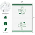 thumbnail image 6 of YIBAGA St Patricks Day Kitchen Towels Set of 2, Green Shamrock Dish Towels Lucky St Patricks Day Dishcloth Home Decor, 18x26 inch, Polyester, 6 of 6