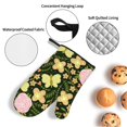 thumbnail image 5 of ZNDUO Oven Mitts and Pot Holders Sets, Yellow Flowers Rose Butterfly Pattern Non-Slip Cooking Oven Mitt, 5 of 8